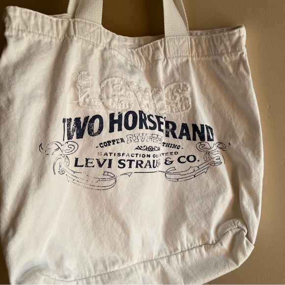 Levi's western country white boho tote bag - Picture 4 of 17